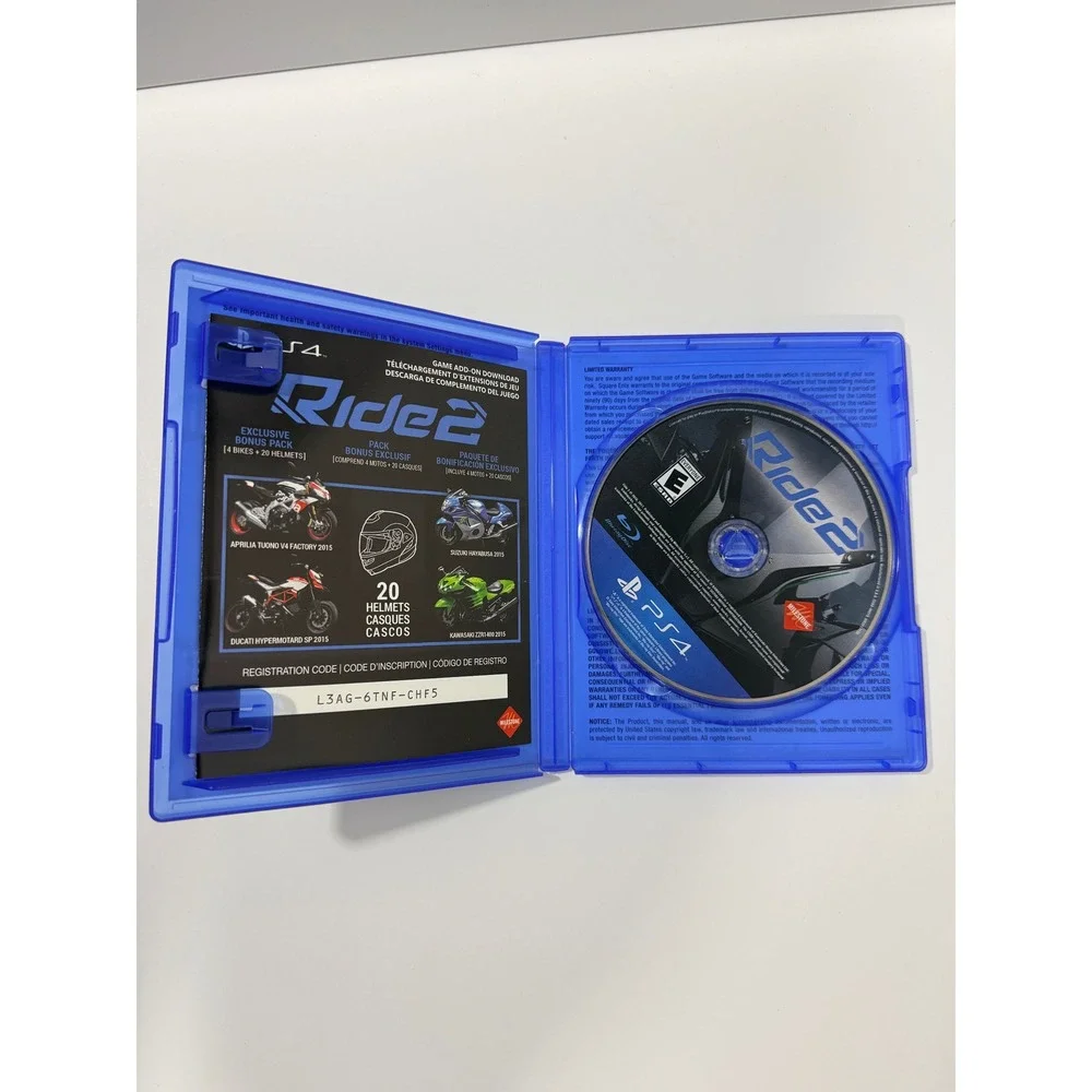 Ride 2 Video Game PS4 Blue Good Day One Edition Motorcycle Racing Milestone